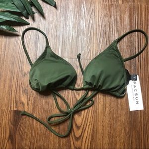 Pacsun Olive Green Swim Top